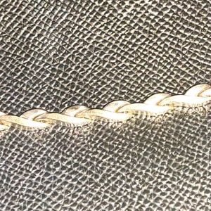 10k White gold bracelet.